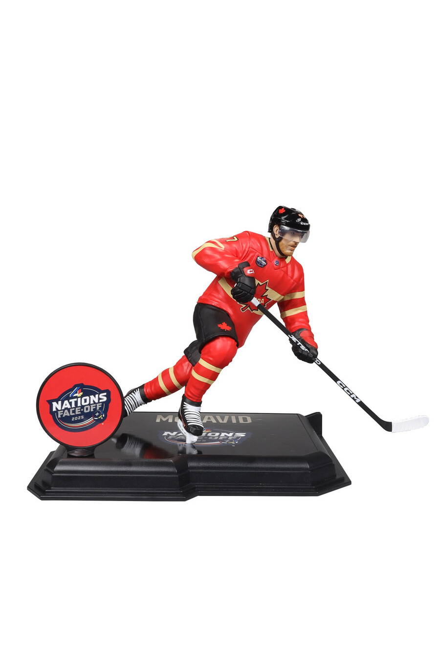 ensemble des 4 nations de la série nhl legacy n° 16-17 matthews et mcdavid 2 figurines de 18 cm