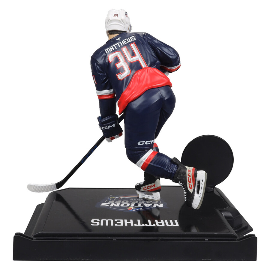 ensemble des 4 nations de la série nhl legacy n° 16-17 matthews et mcdavid 2 figurines de 18 cm
