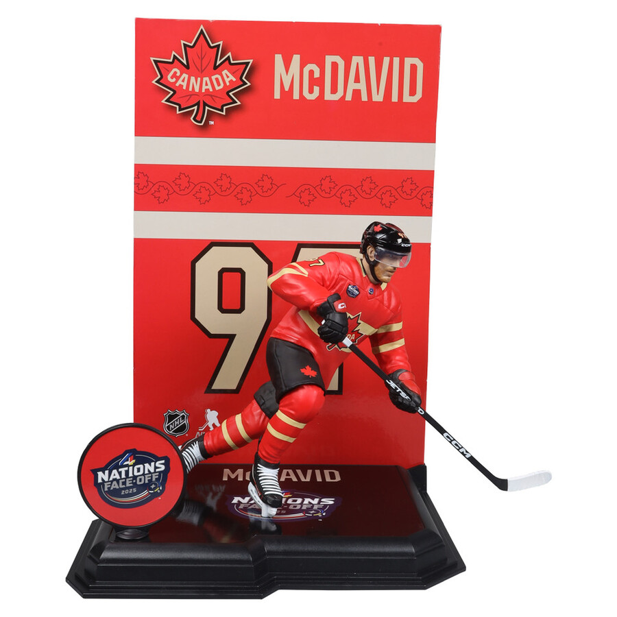 figurine connor mcdavid Équipe canada 4 nations lnh 7 - sélection sportive mcfarlane