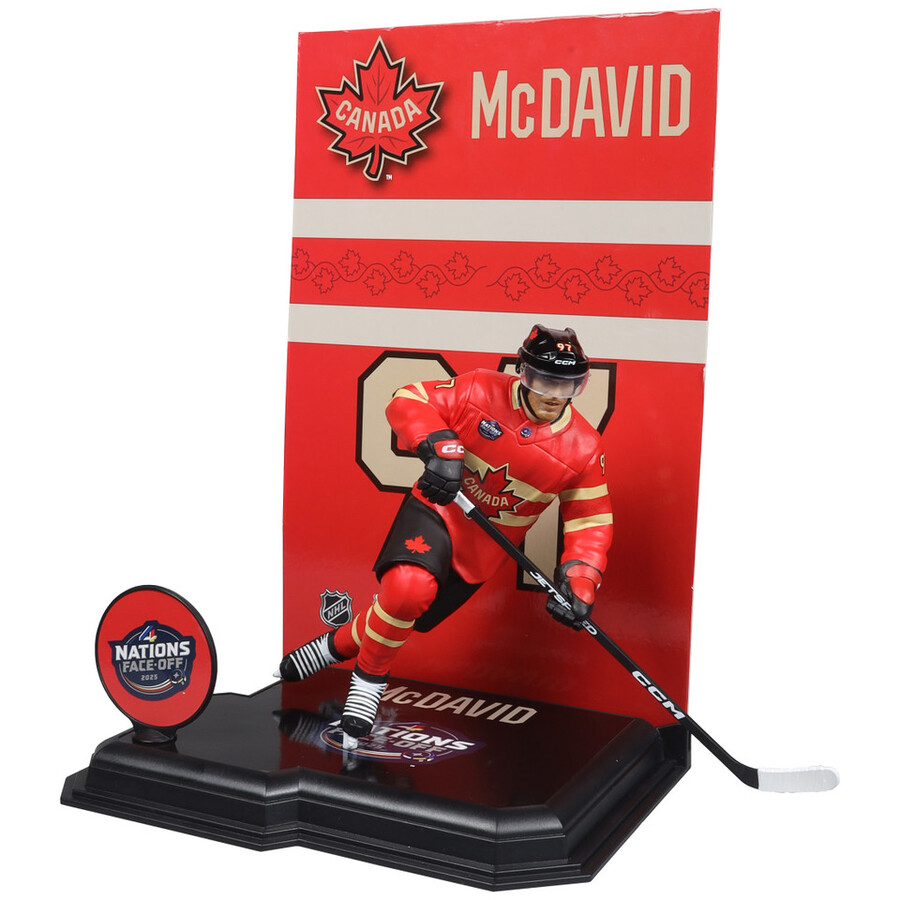 figurine connor mcdavid Équipe canada 4 nations lnh 7 - sélection sportive mcfarlane