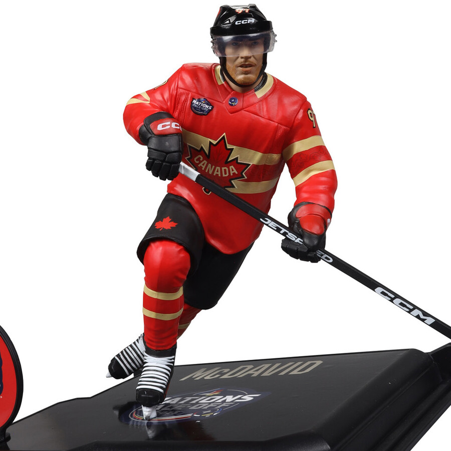 figurine connor mcdavid Équipe canada 4 nations lnh 7 - sélection sportive mcfarlane