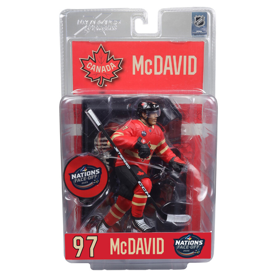 figurine connor mcdavid Équipe canada 4 nations lnh 7 - sélection sportive mcfarlane