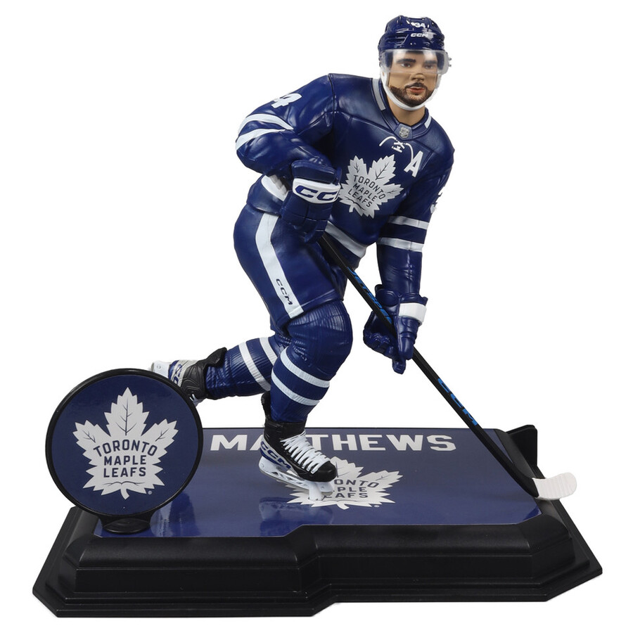 figurine auston matthews maple leafs de toronto lnh 7 pouces - sélection sportive mcfarlane