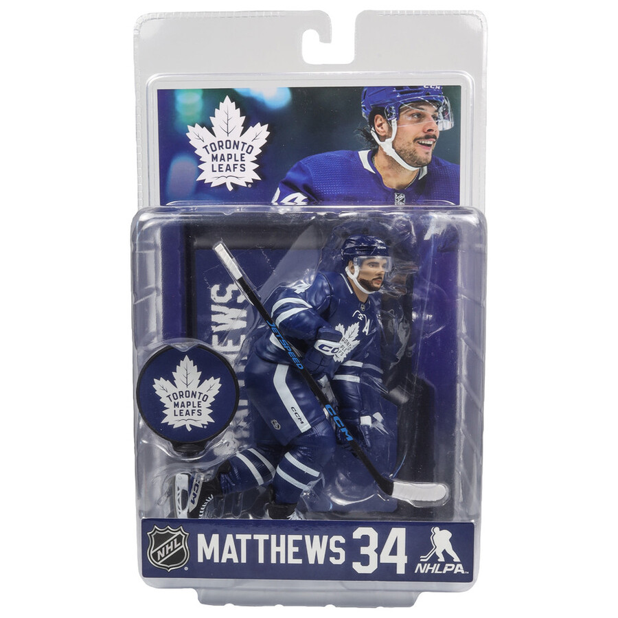 figurine auston matthews maple leafs de toronto lnh 7 pouces - sélection sportive mcfarlane