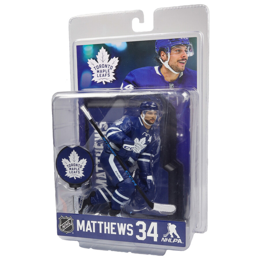 figurine auston matthews maple leafs de toronto lnh 7 pouces - sélection sportive mcfarlane