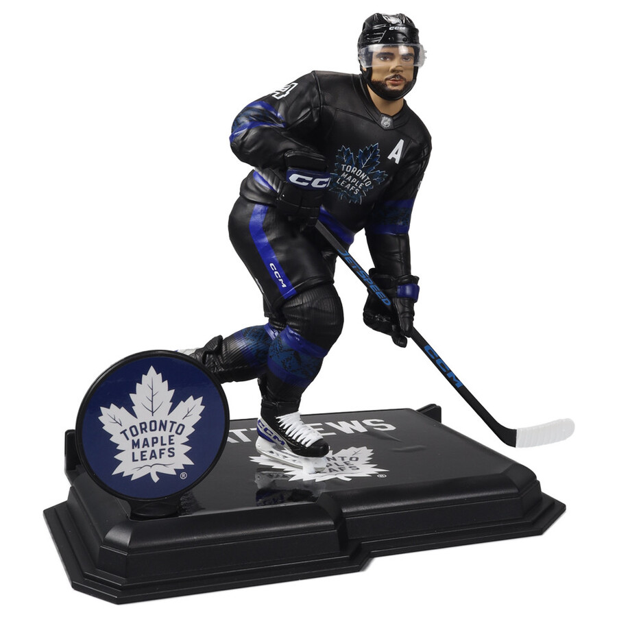 figurine auston matthews avec troisième maillot maple leafs de toronto gold label nhl 7 pouces - mcfarlanes sportspicks