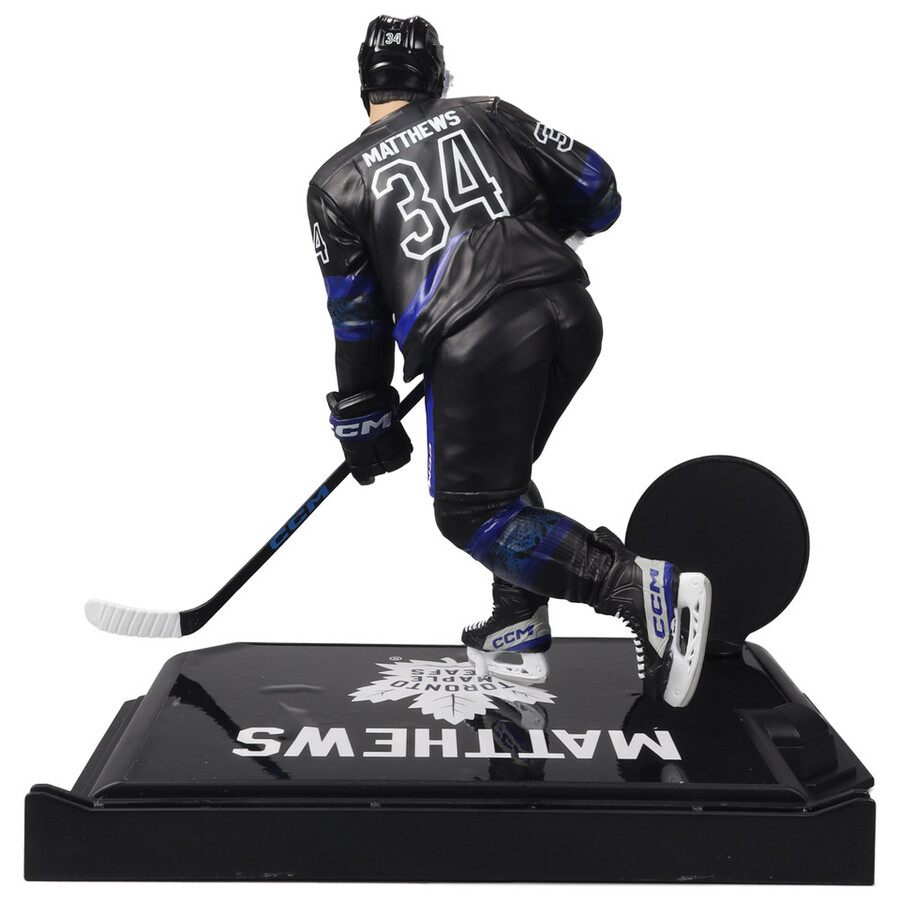 figurine auston matthews avec troisième maillot maple leafs de toronto gold label nhl 7 pouces - mcfarlanes sportspicks
