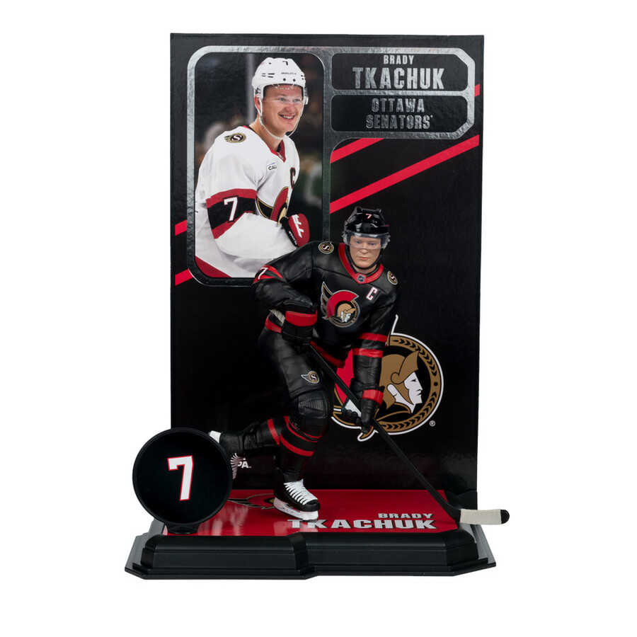 figurine brady tkachuk sénateurs dottawa lnh 7 pouces - sélection sportive mcfarlane