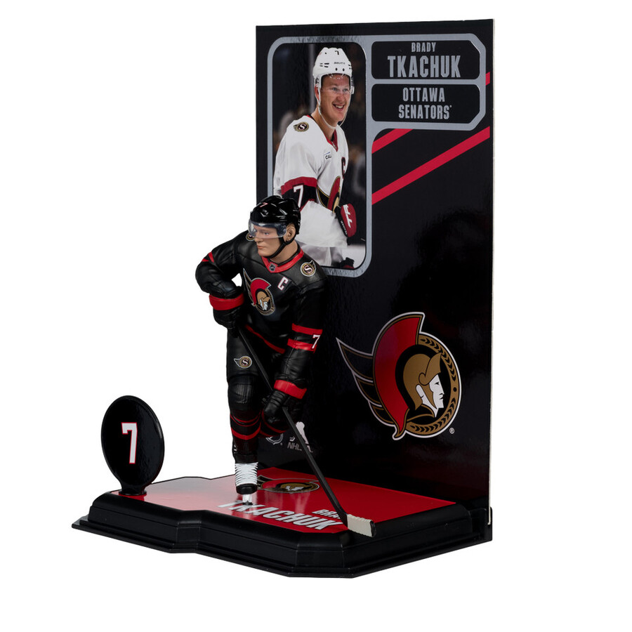 figurine brady tkachuk sénateurs dottawa lnh 7 pouces - sélection sportive mcfarlane