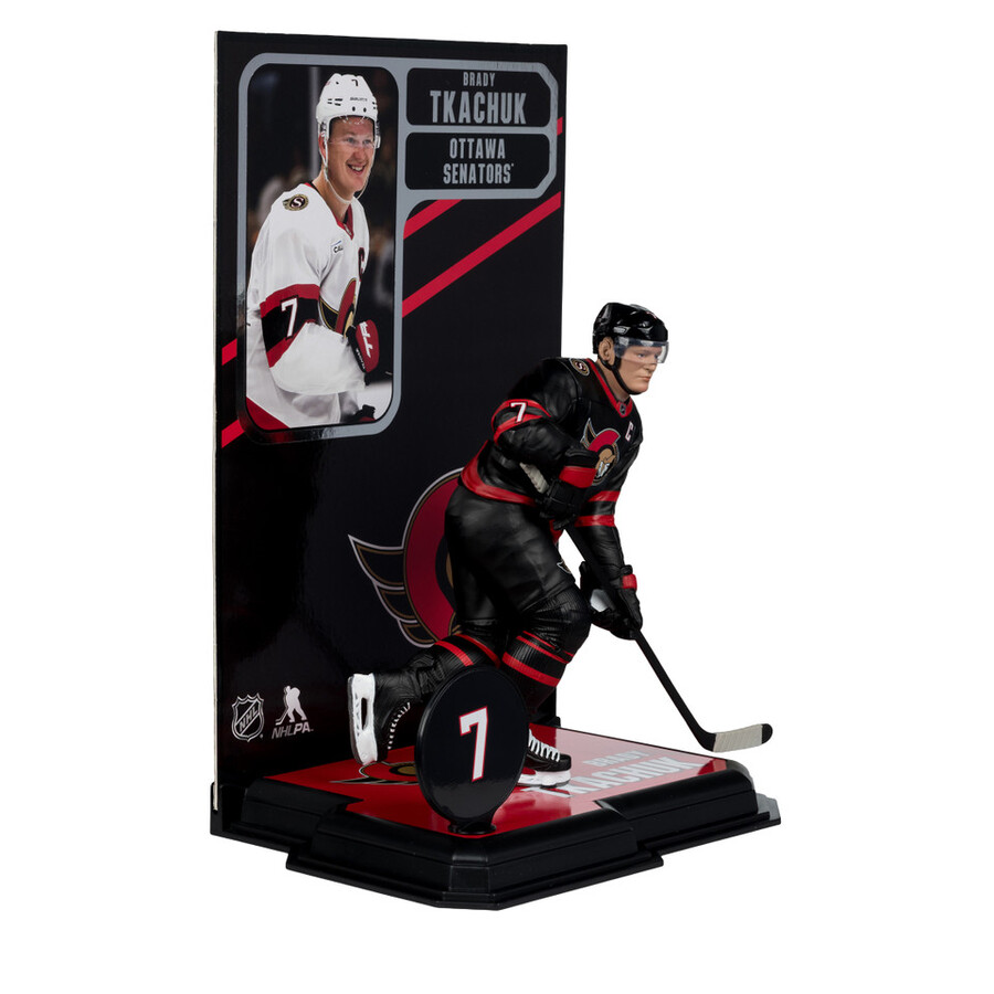 figurine brady tkachuk sénateurs dottawa lnh 7 pouces - sélection sportive mcfarlane