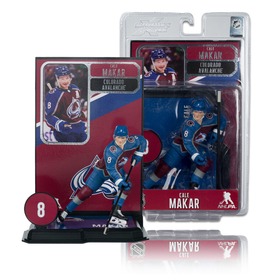figurine cale makar avalanche du colorado lnh 7 pouces - sélection sportive mcfarlane