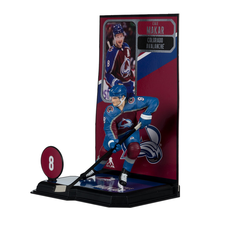 figurine cale makar avalanche du colorado lnh 7 pouces - sélection sportive mcfarlane
