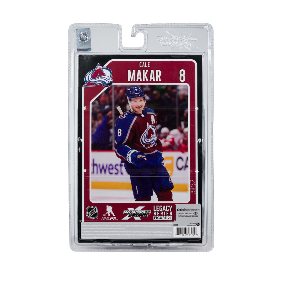 figurine cale makar avalanche du colorado lnh 7 pouces - sélection sportive mcfarlane
