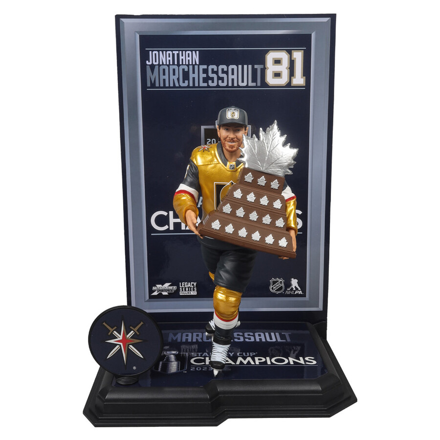jonathan marchessault avec le trophée conn smyth et la coupe stanley boîte scellée dusine de la lnh 6