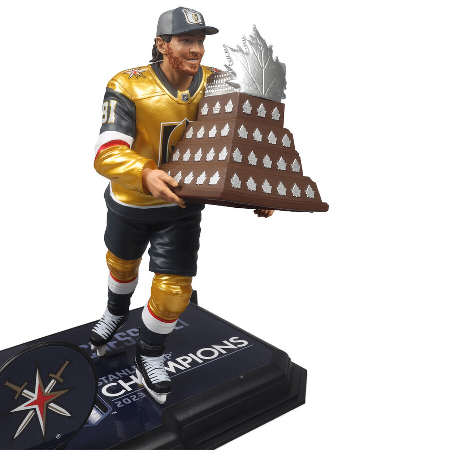 jonathan marchessault avec le trophée conn smyth et la coupe stanley boîte scellée dusine de la lnh 6