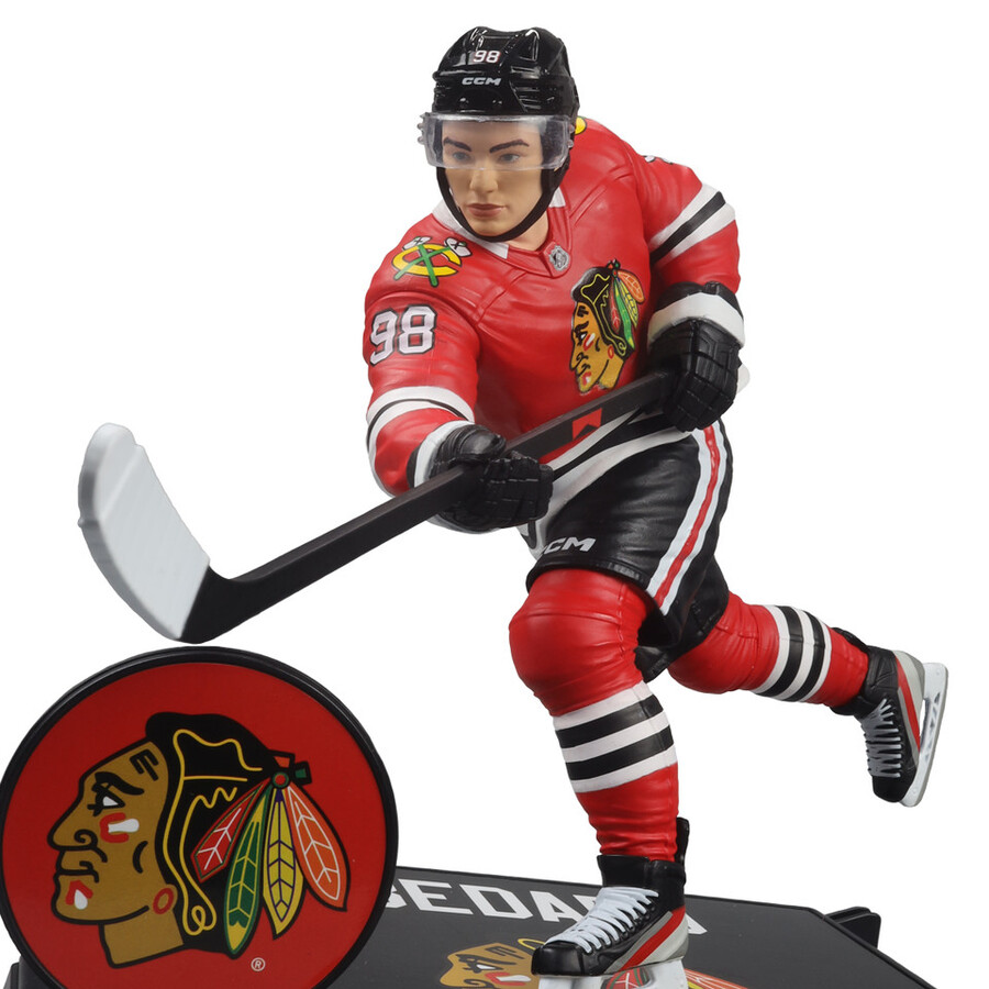 figurine connor bedard blackhawks de chicago lnh 7 pouces - sélection sportive mcfarlane