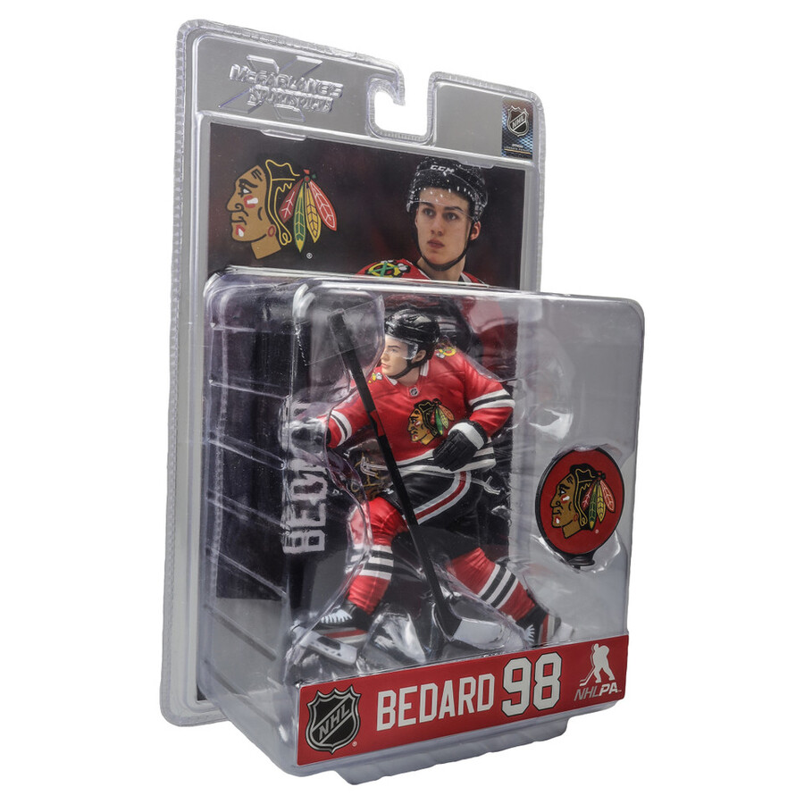 figurine connor bedard blackhawks de chicago lnh 7 pouces - sélection sportive mcfarlane
