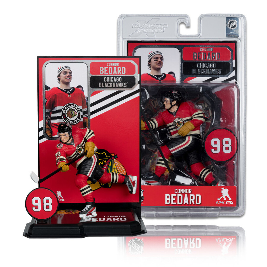maillot de connor bedard blackhawks de chicago pour le classique hivernal sous blister scellé dusine de la lnh