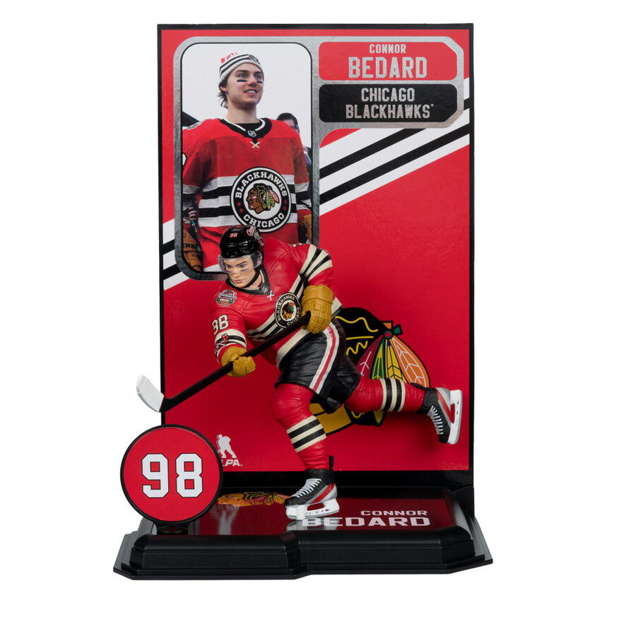 maillot de connor bedard blackhawks de chicago pour le classique hivernal sous blister scellé dusine de la lnh