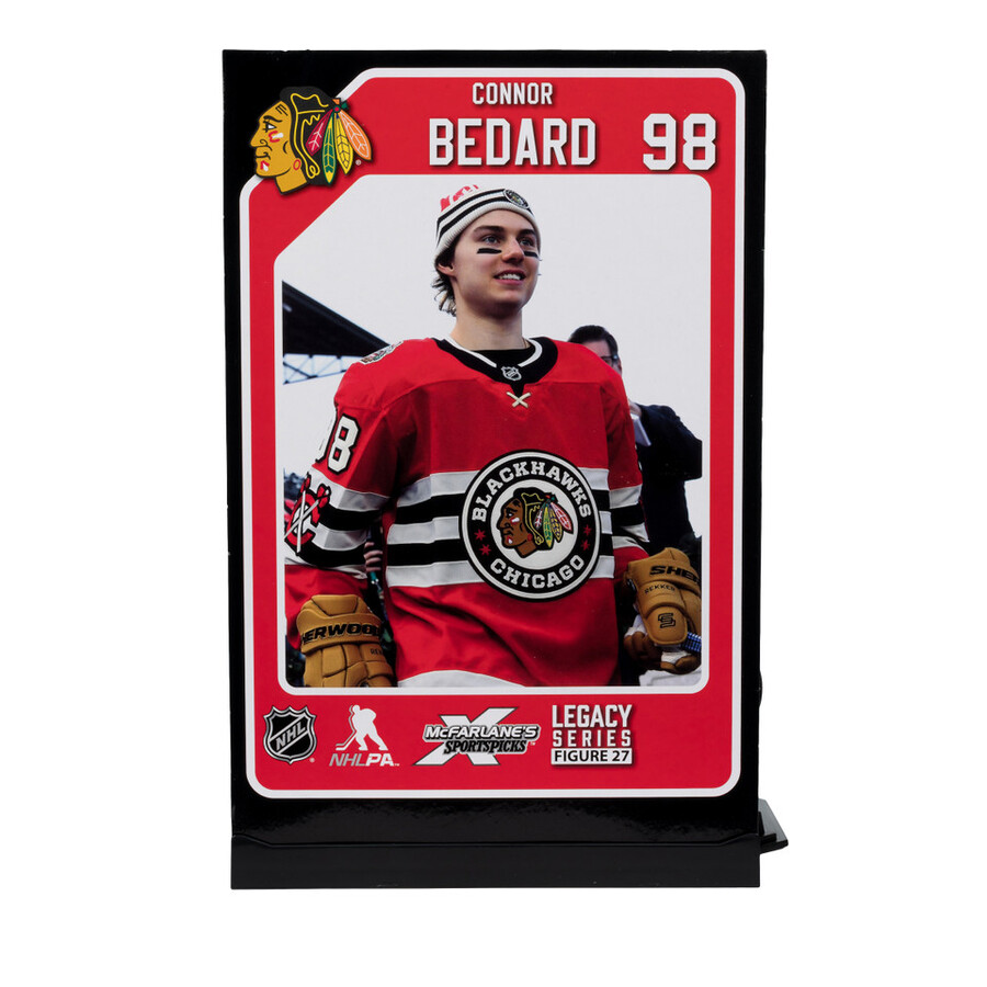 maillot de connor bedard blackhawks de chicago pour le classique hivernal sous blister scellé dusine de la lnh