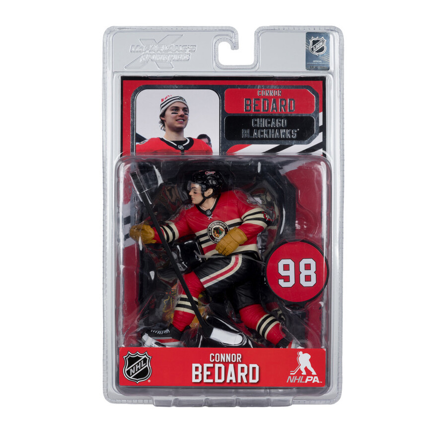 maillot de connor bedard blackhawks de chicago pour le classique hivernal sous blister scellé dusine de la lnh