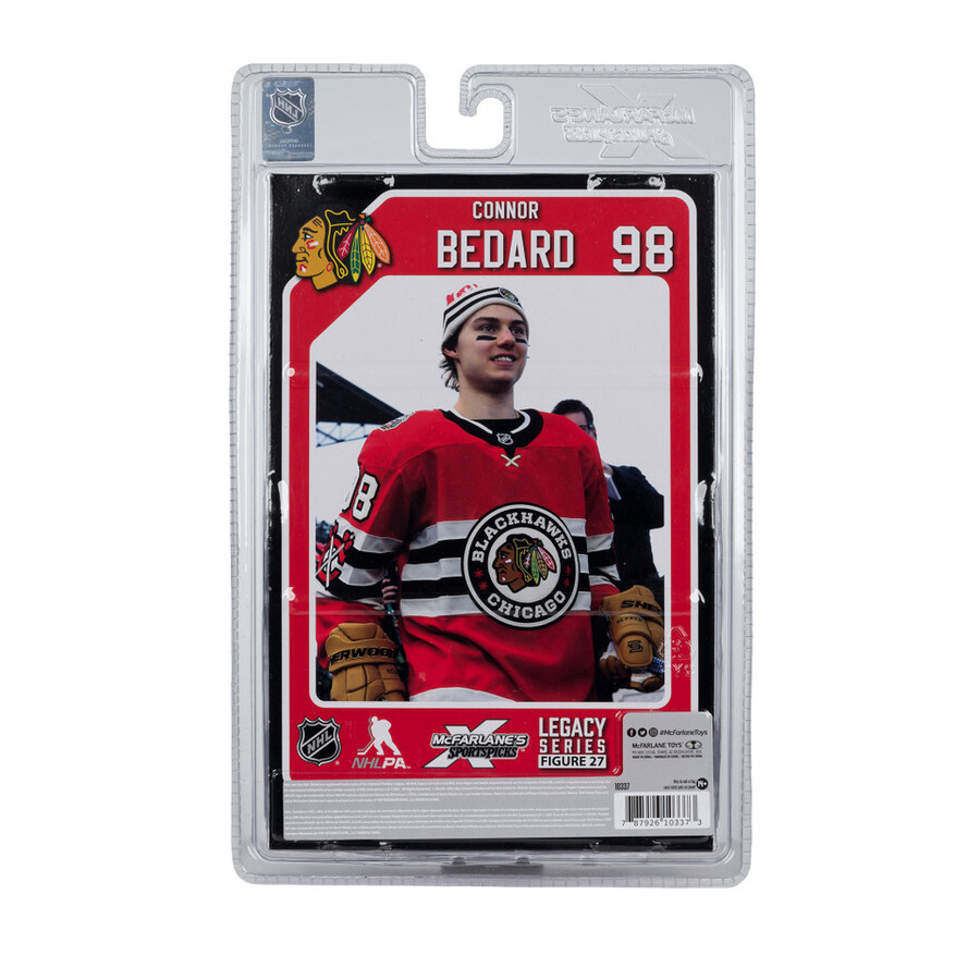 maillot de connor bedard blackhawks de chicago pour le classique hivernal sous blister scellé dusine de la lnh
