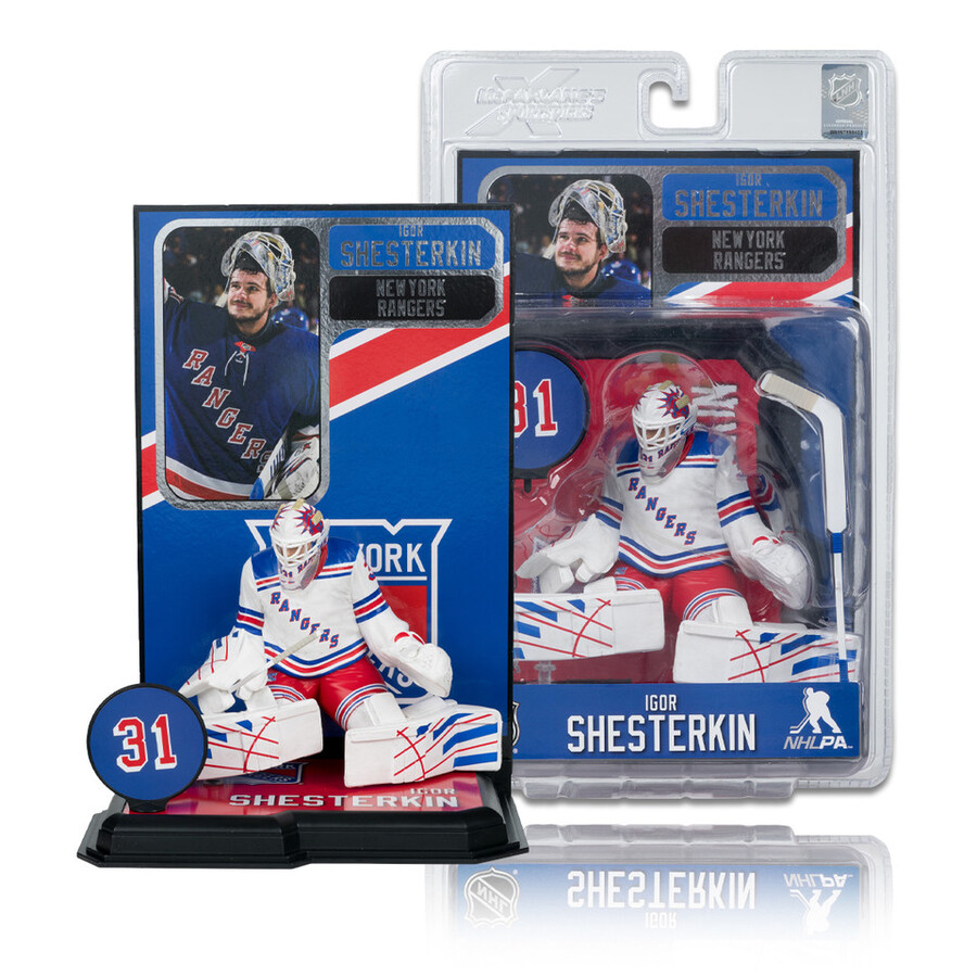 figurine igor shesterkin rangers de new york lnh 7 pouces - sélection sportive mcfarlane