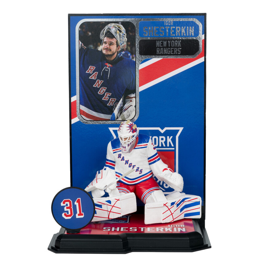 figurine igor shesterkin rangers de new york lnh 7 pouces - sélection sportive mcfarlane