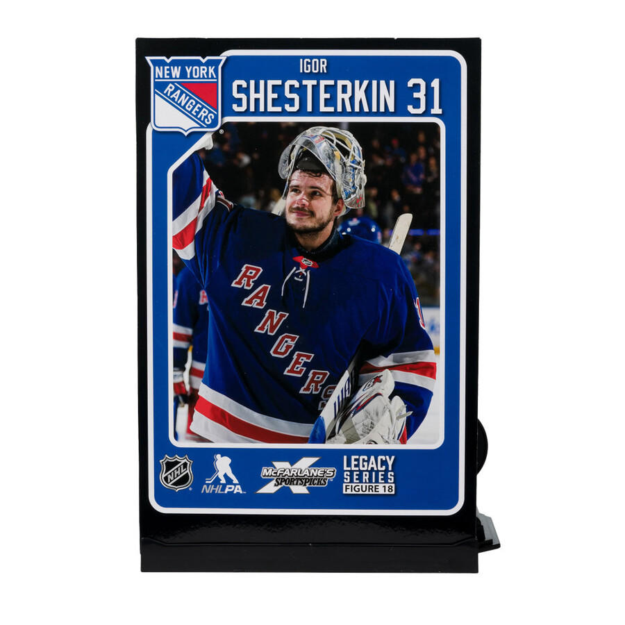 figurine igor shesterkin rangers de new york lnh 7 pouces - sélection sportive mcfarlane