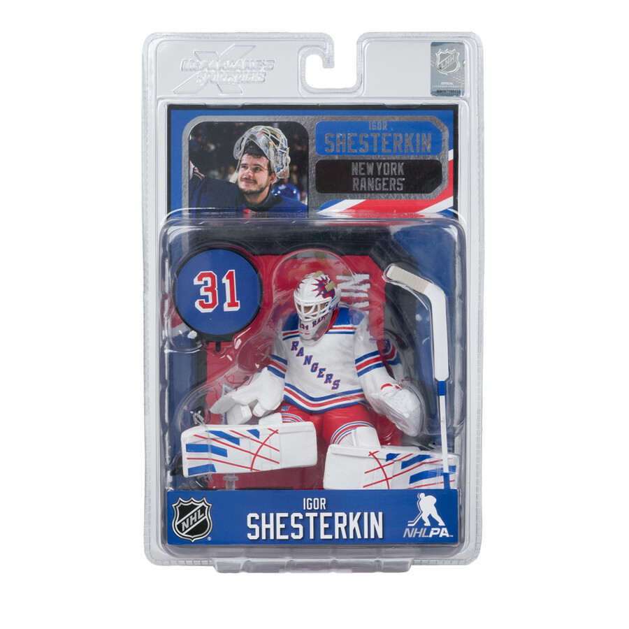 figurine igor shesterkin rangers de new york lnh 7 pouces - sélection sportive mcfarlane