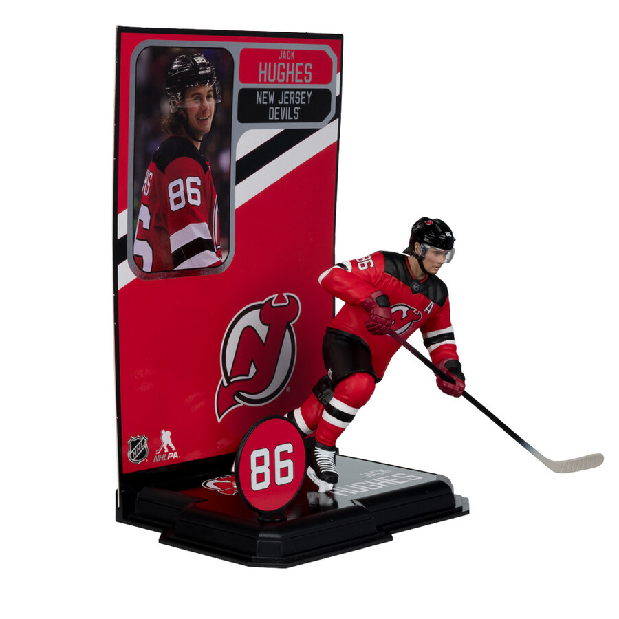 figurine jack hughes new jersey devils nhl 7 - sélection sportive mcfarlane