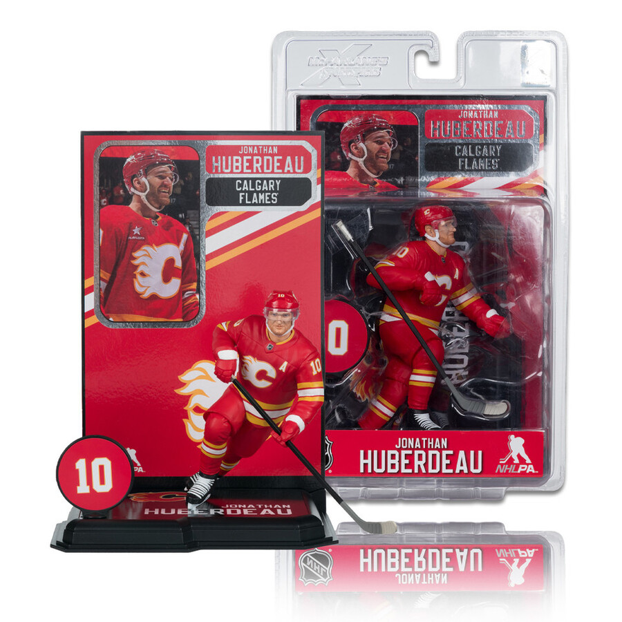 figurine jonathan huberdeau flames de calgary lnh 7 pouces - sélection sportive mcfarlane