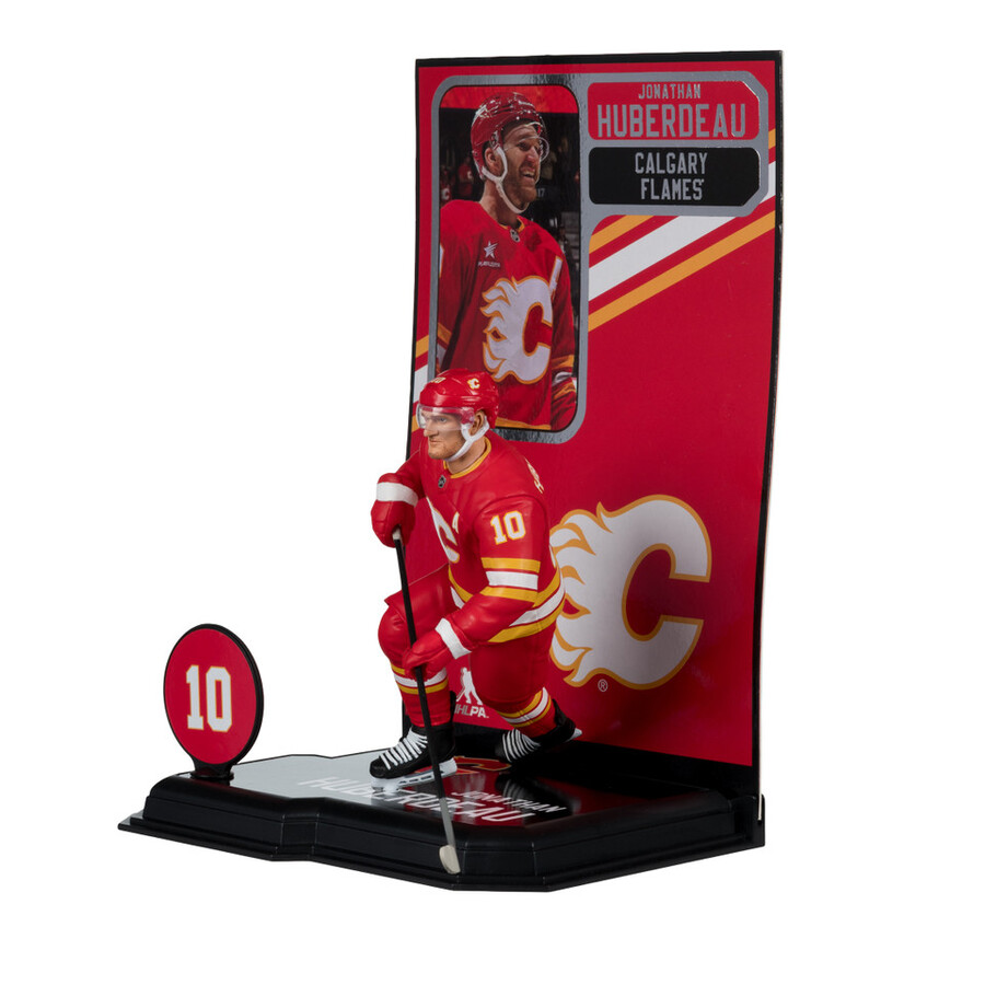 figurine jonathan huberdeau flames de calgary lnh 7 pouces - sélection sportive mcfarlane