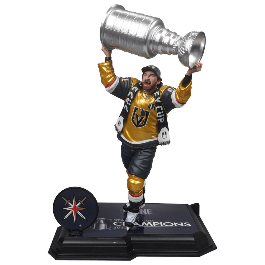 figurine mark stone avec la coupe stanley golden knights de vegas nhl 7 pouces - sélection sportive mcfarlane