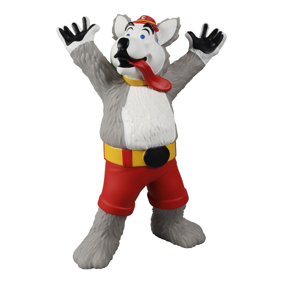 figurine de mascotte de la lnh en vinyle de 20 cm 8 pouces harvey le chien flames de calgary