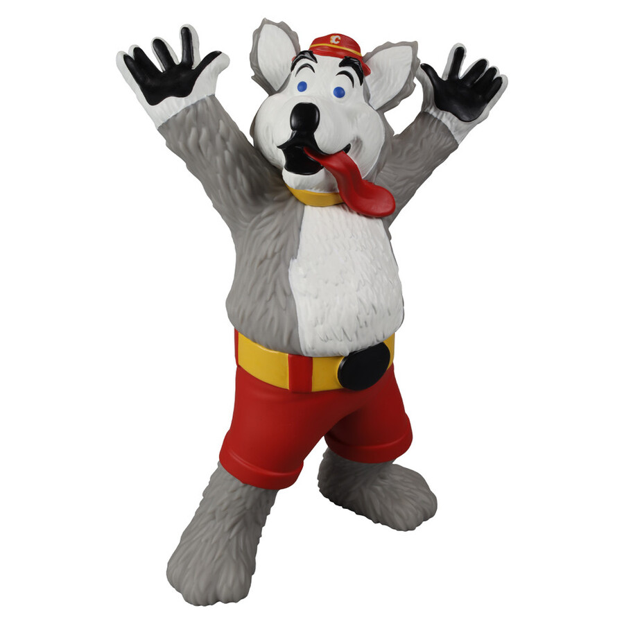 ensemble de 3 figurines en vinyle de 20 cm 8 pouces représentant les mascottes de la lnh harvey le chienfinmoose