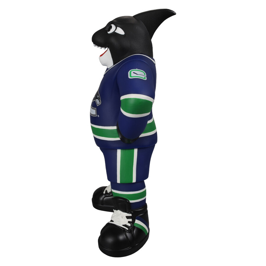 figurine mascotte de la lnh en vinyle de 20 cm 8 pouces représentant fin canucks de vancouver.
