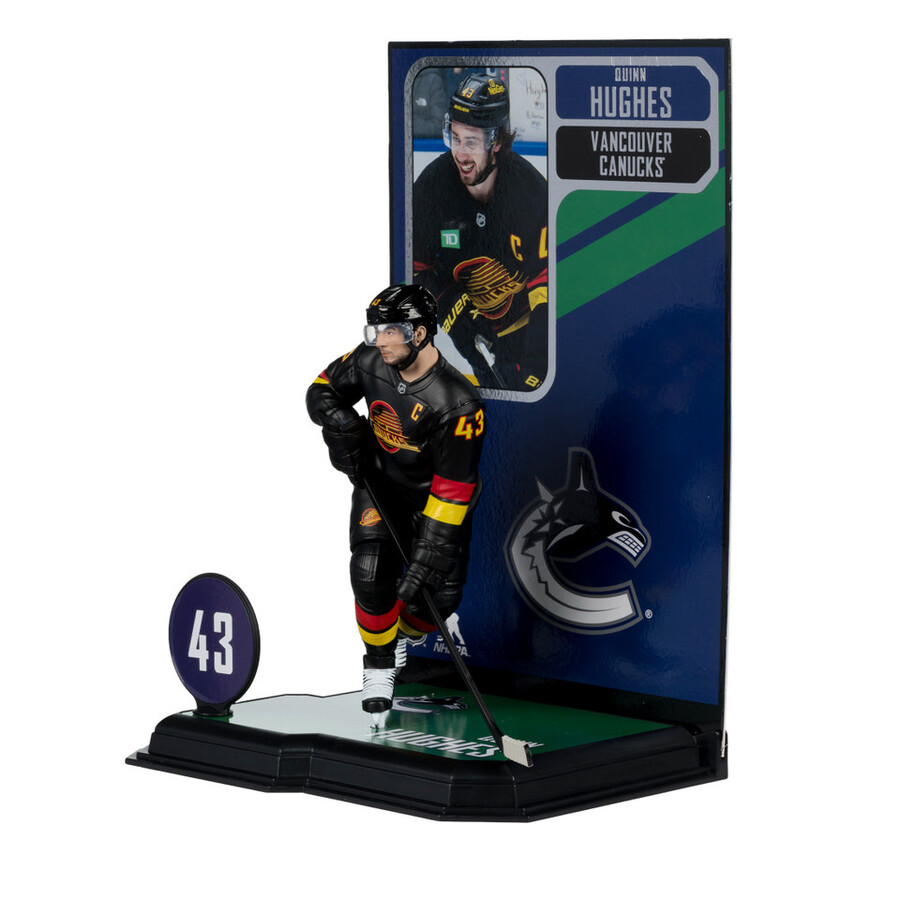 figurine quinn hughes canucks de vancouver lnh 7 pouces - sélection sportive mcfarlane