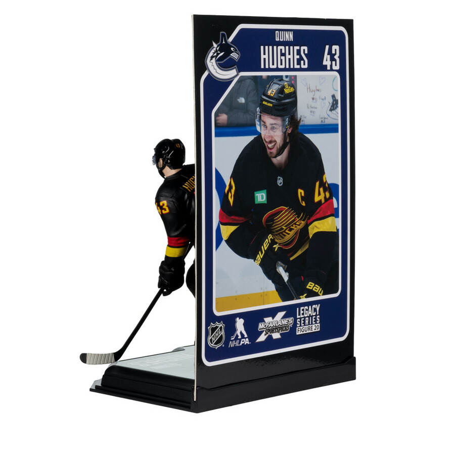 figurine quinn hughes canucks de vancouver lnh 7 pouces - sélection sportive mcfarlane