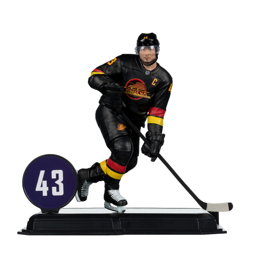 figurine quinn hughes canucks de vancouver lnh 7 pouces - sélection sportive mcfarlane