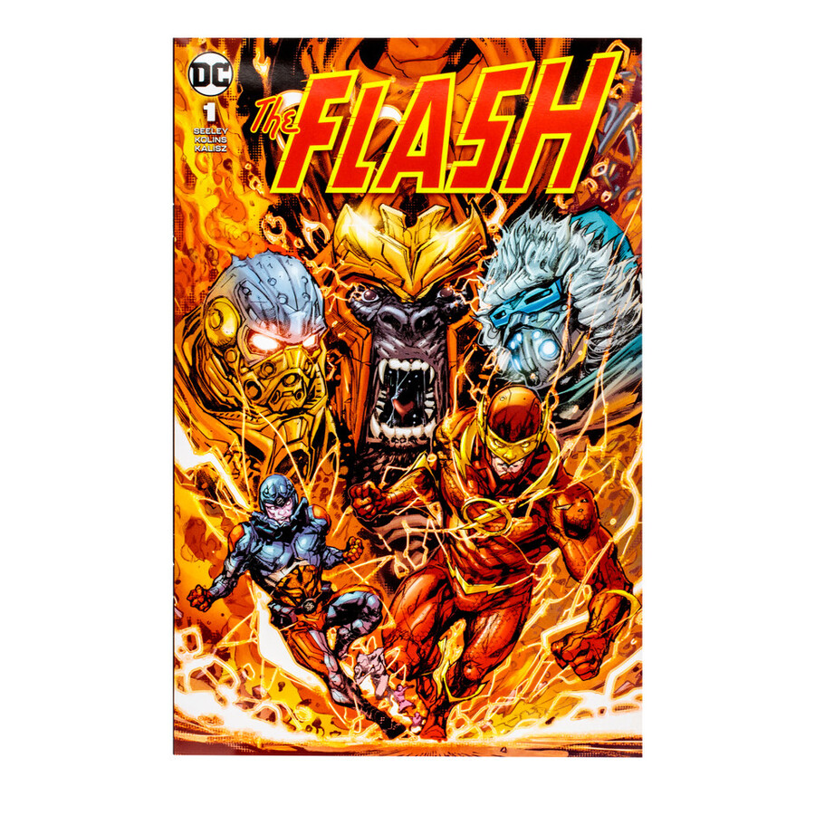 figurine captain cold avec the flash dc page punchers 18 cm étiquette dorée exclusivité mcfarlane toys store