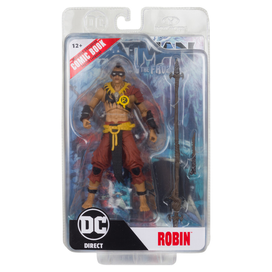 figurine robin avec batman combattant la bd frozen dc page punchers 7 pouces
