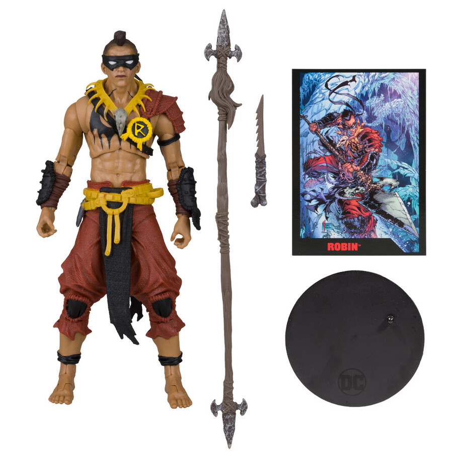 figurine robin avec batman combattant la bd frozen dc page punchers 7 pouces