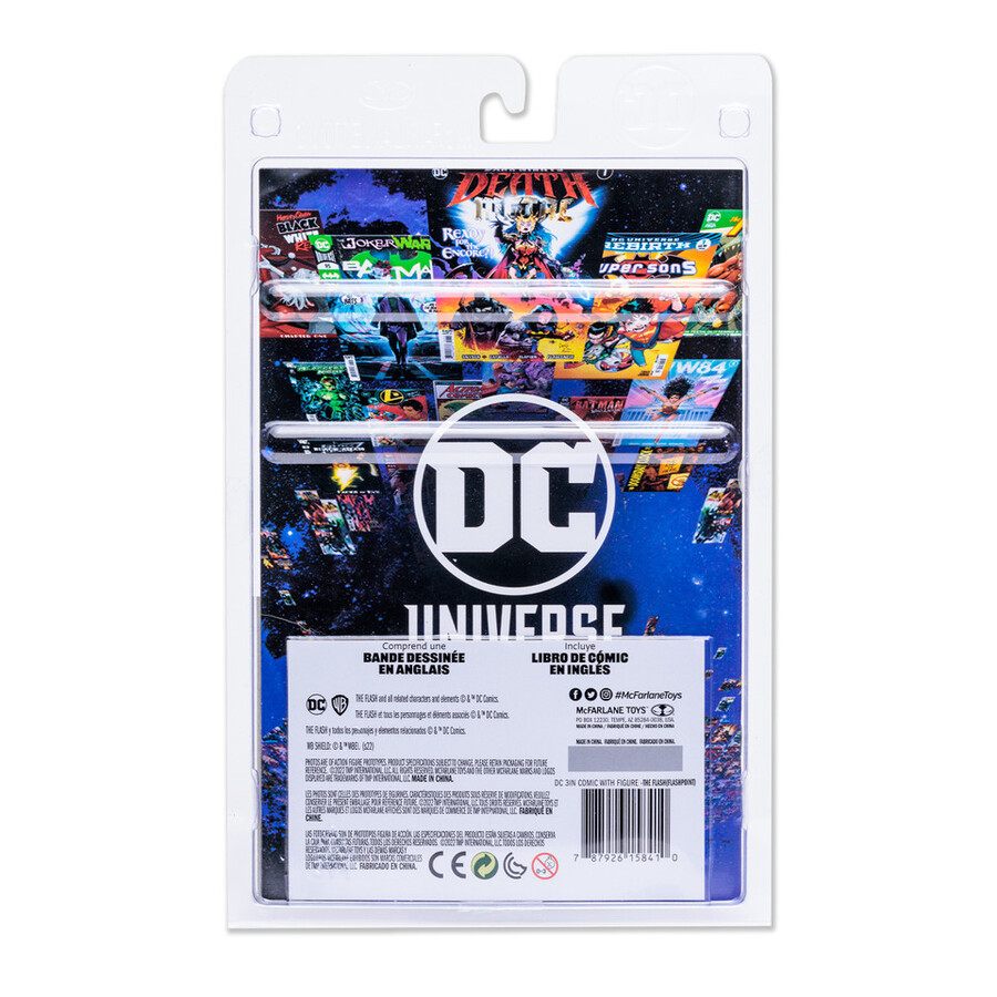 figurine flash avec bd dc page punchers de 76 cm