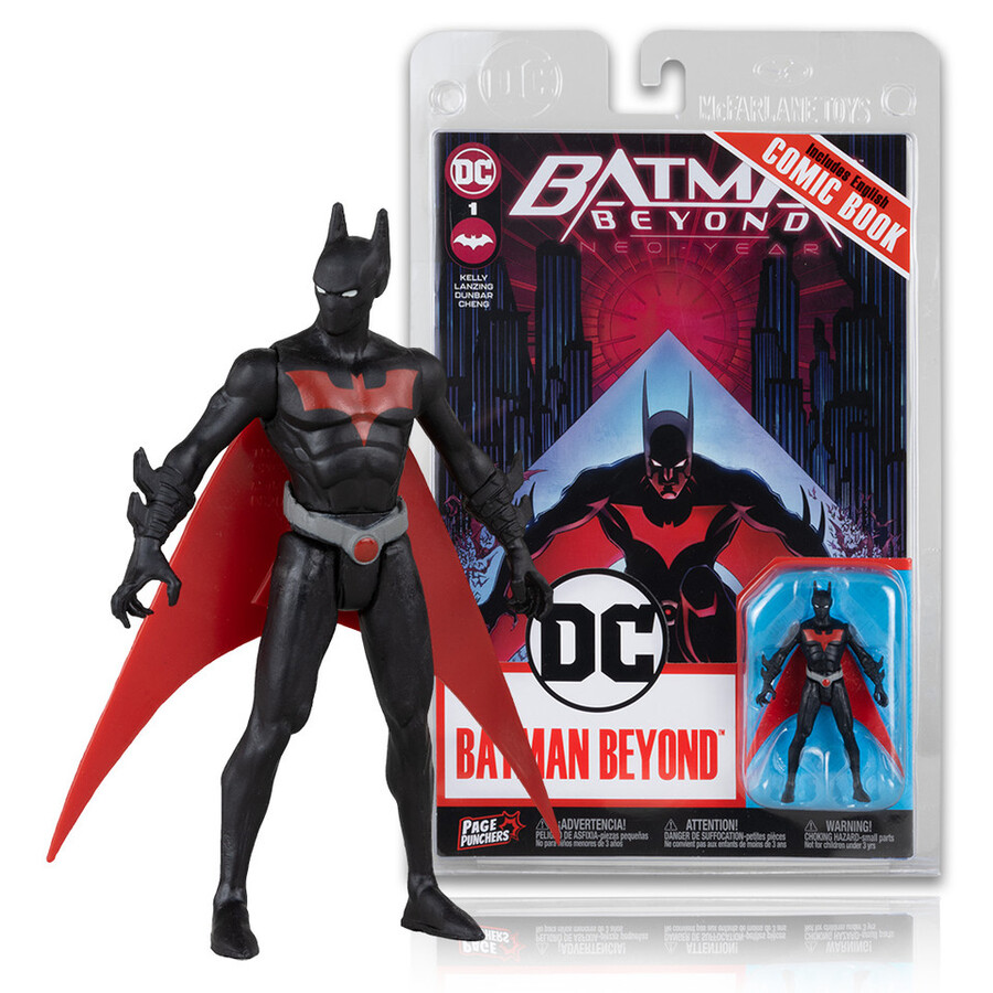figurine batman beyond avec neo-year comic page punchers de 76 cm