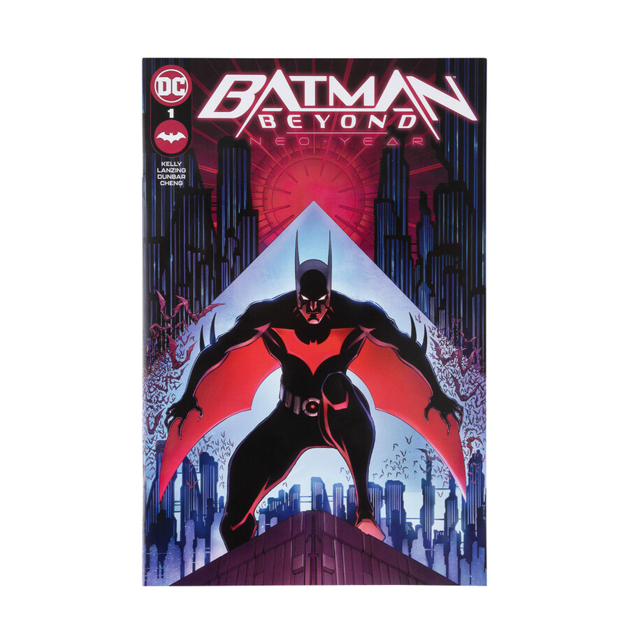 figurine batman beyond avec neo-year comic page punchers de 76 cm