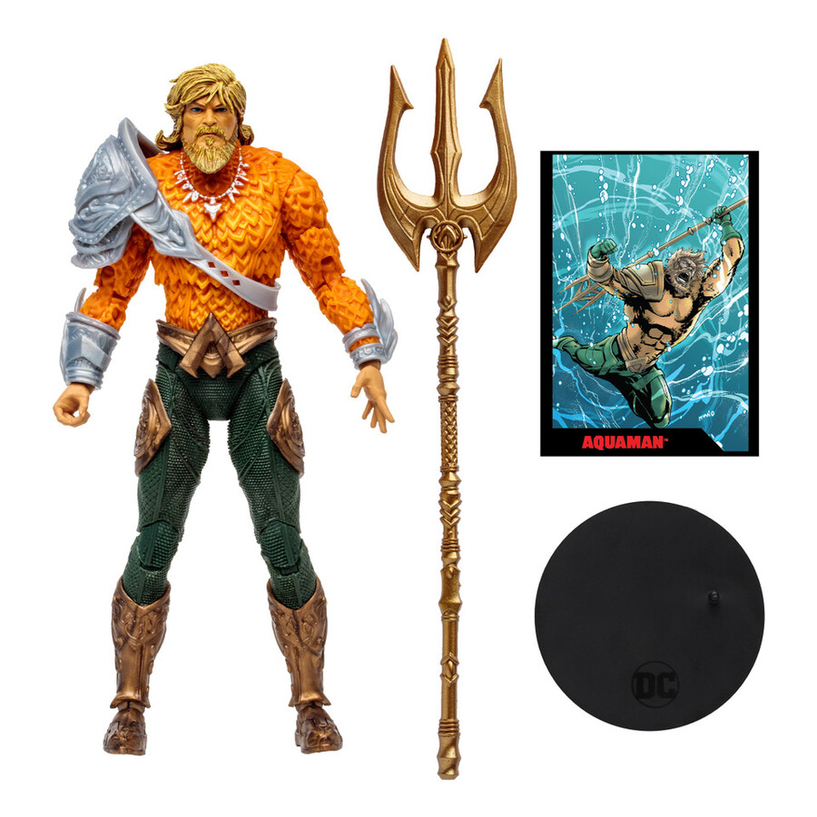 figurine aquaman avec bd dc page punchers 7 pouces