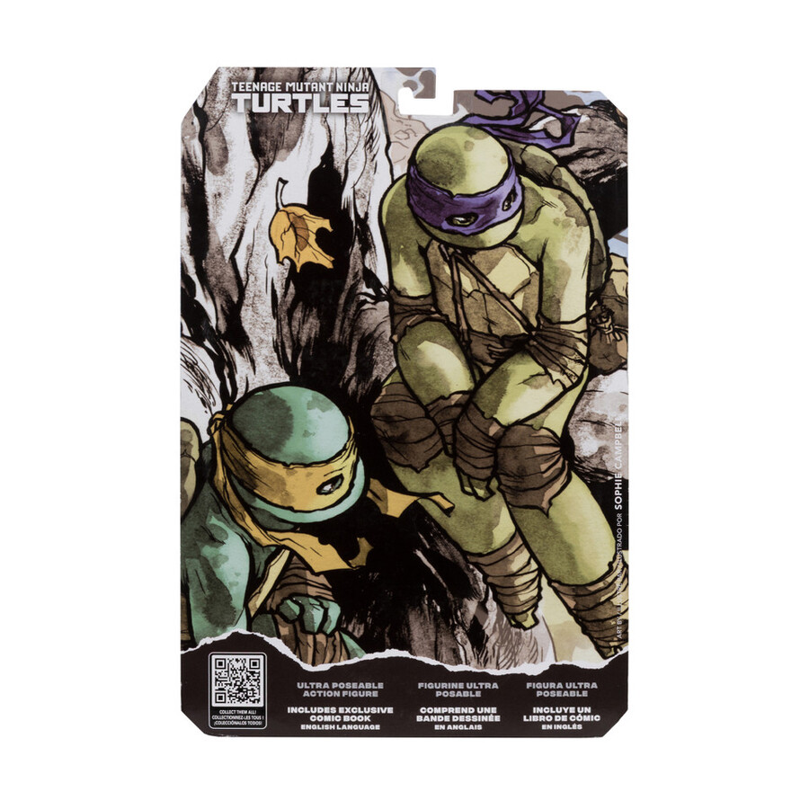 figurine donatello page punchers les tortues ninja de 125 cm avec bd