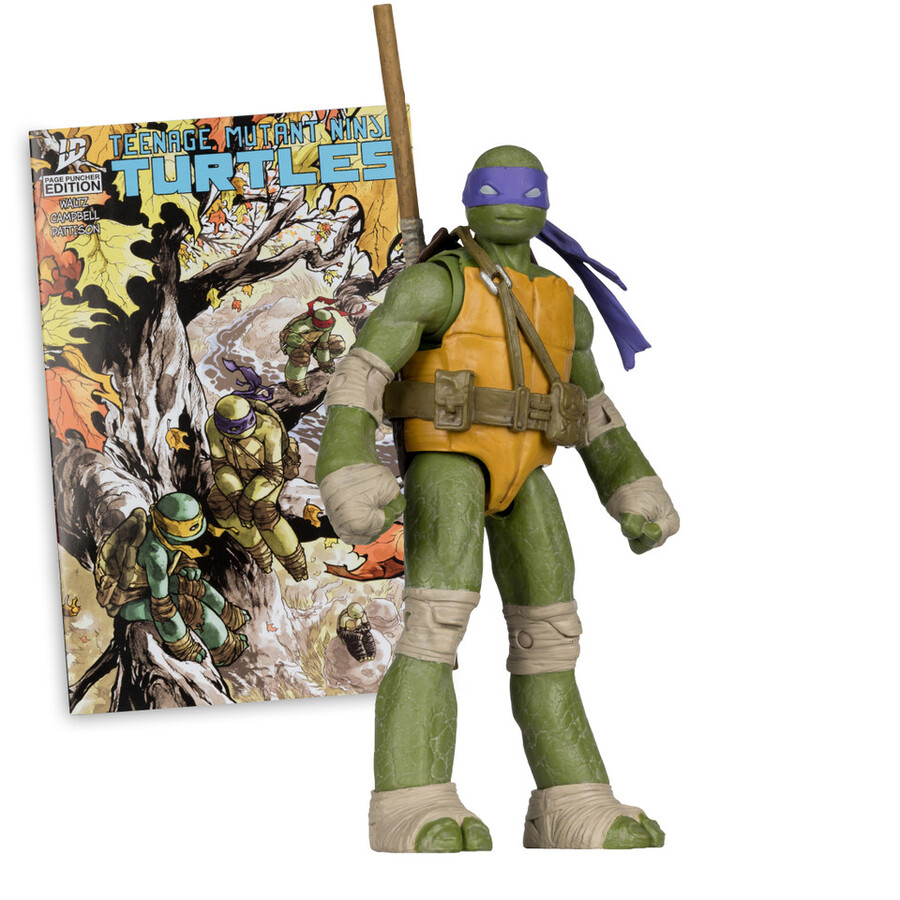 figurine donatello page punchers les tortues ninja de 125 cm avec bd