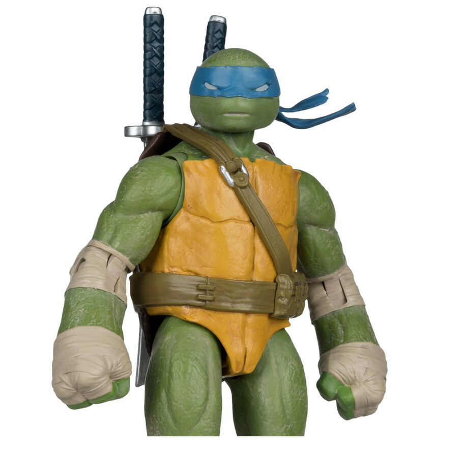 figurine leonardo page punchers tortues ninja de 125 cm avec bd
